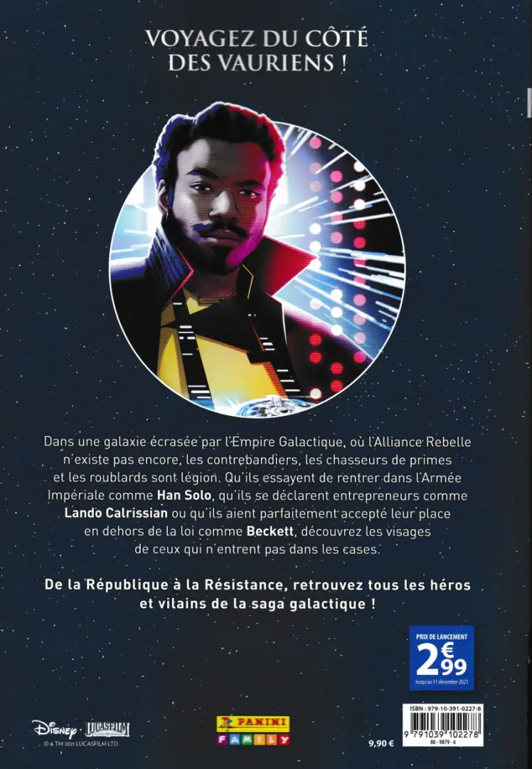Verso de l'album Star Wars - Chroniques d'une Galaxie Lointaine Tome 3 Les Contrebandiers de la Galaxie