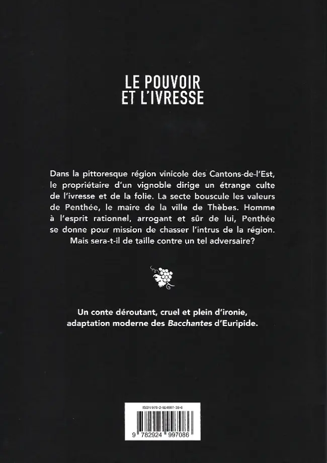 Verso de l'album Le pouvoir et l'ivresse