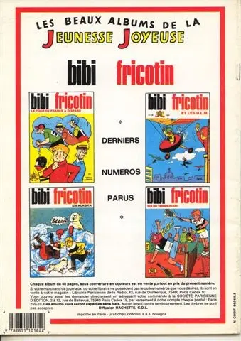 Verso de l'album Les Pieds Nickelés Tome 107 Les Pieds Nickelés en Auvergne
