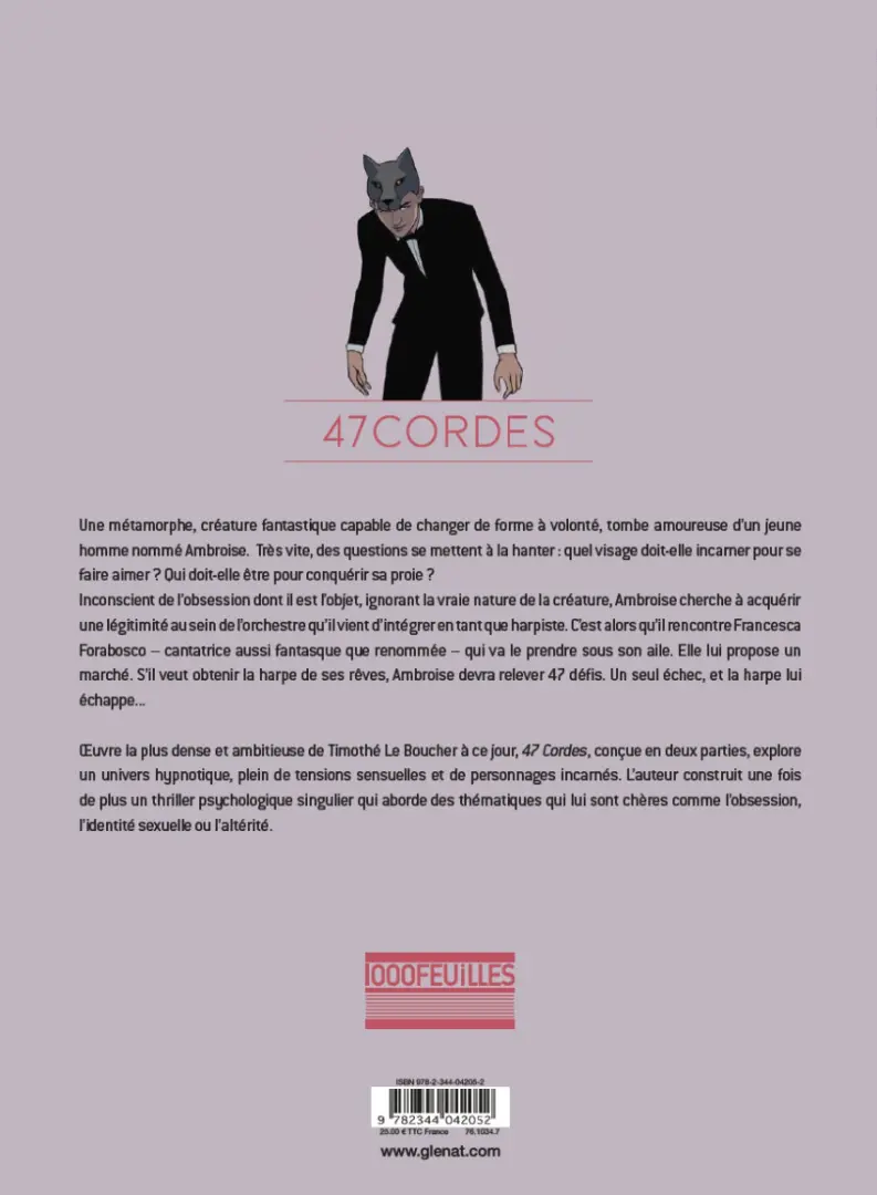 Verso de l'album 47 cordes Première partie