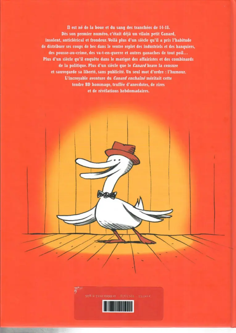 Verso de l'album L'Incroyable Histoire du Canard enchaîné
