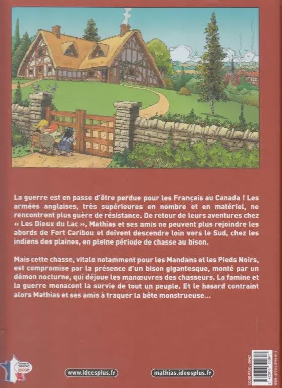 Verso de l'album Les mémoires de Mathias Tome 4 Le maître des bisons