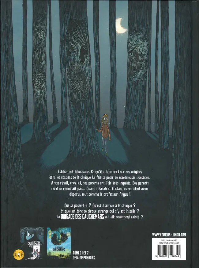 Verso de l'album La Brigade des cauchemars Tome 3 Esteban