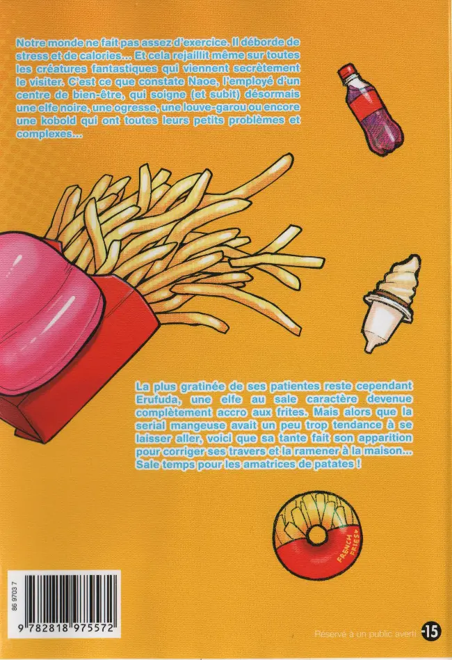 Verso de l'album 50 nuances de Gras - L'elfe qui aimait trop les frites 4