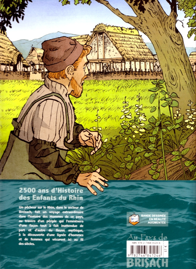 Verso de l'album Au Pays de Brisach 2500 ans d'Histoire des Enfants du Rhin