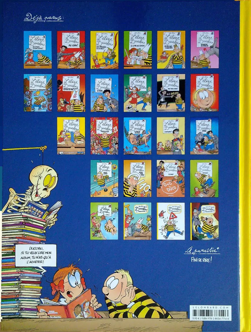 Verso de l'album L'Élève Ducobu Tome 25 L'Idole des écoles !