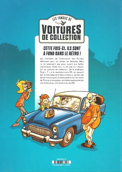 Verso de l'album Les fondus de voitures de collection Tome 1 Les Fondus de voitures de collection