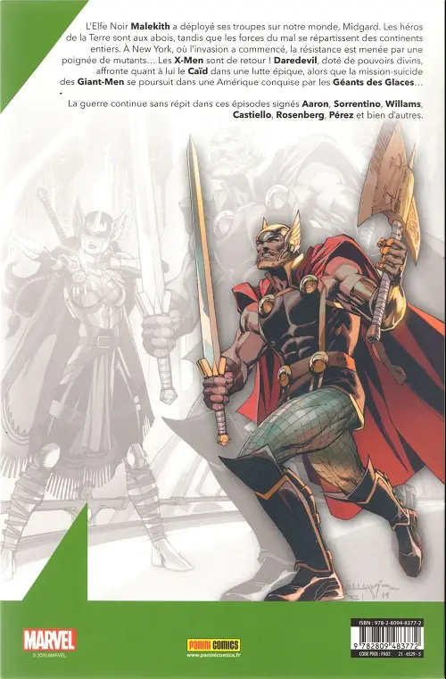 Verso de l'album War of the Realms 2.5 La Guerre des Royaumes (4/6)