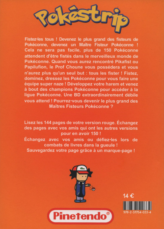 Verso de l'album Pokéstrip