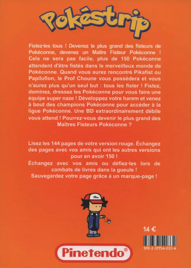 Verso de l'album Pokéstrip