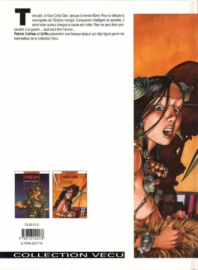 Verso de l'album Cinjis Qan Tome 2 L'ombre des conquérants