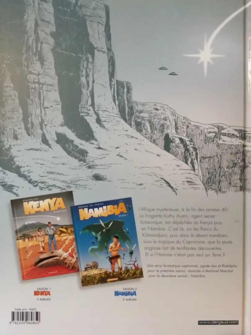 Verso de l'album Namibia Épisode 1