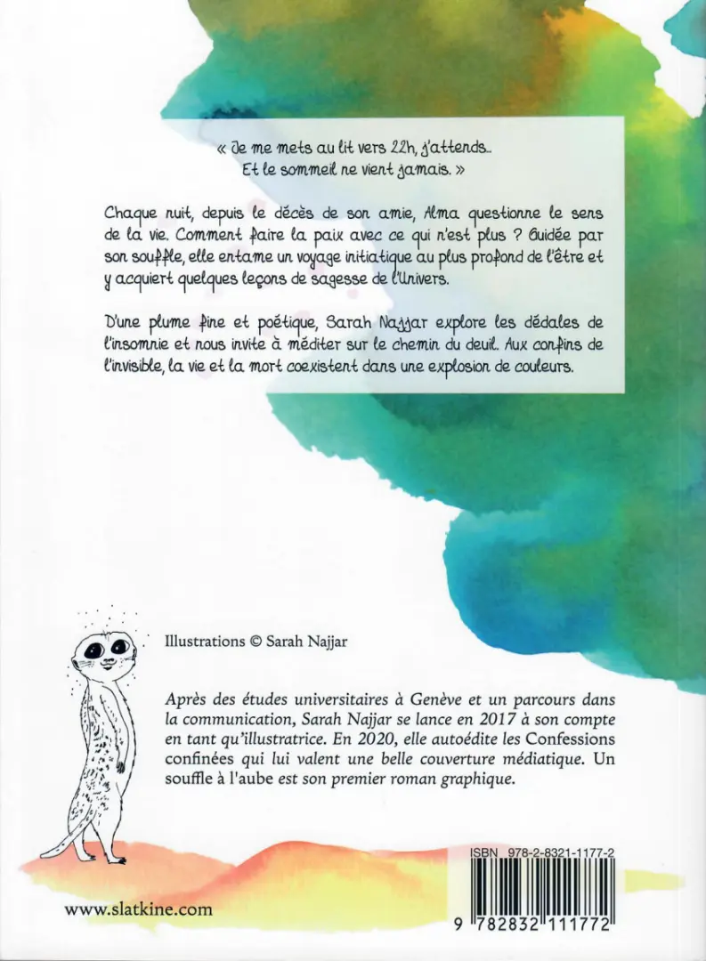 Verso de l'album Un souffle à l'aube
