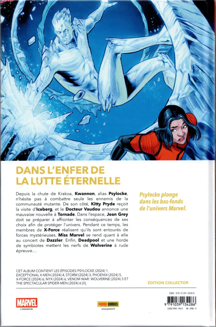 Verso de l'album X-Men 09