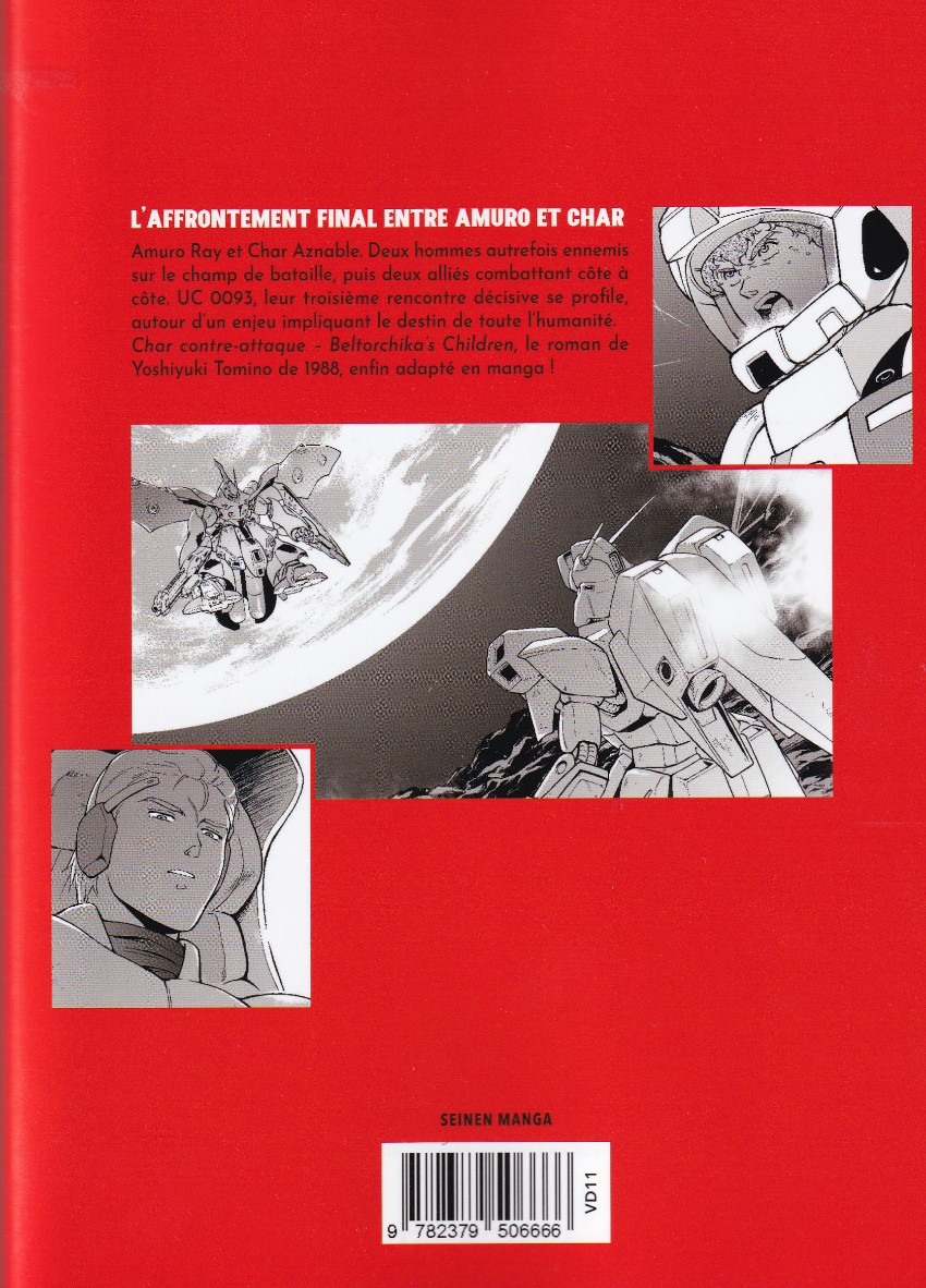 Verso de l'album Mobile Suit Gundam - Char's Counterattack - Beltorchika's Children 1
