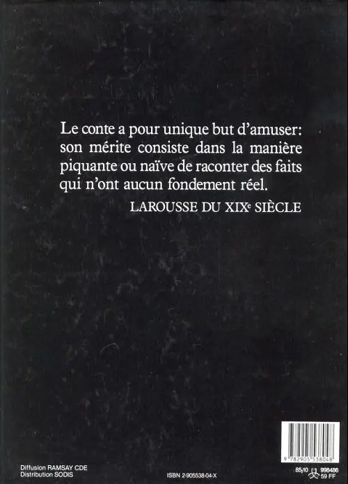 Verso de l'album Contes pervers