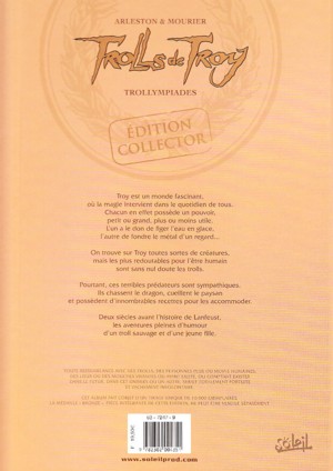 Verso de l'album Trolls de Troy Tome 11 Trollympiades