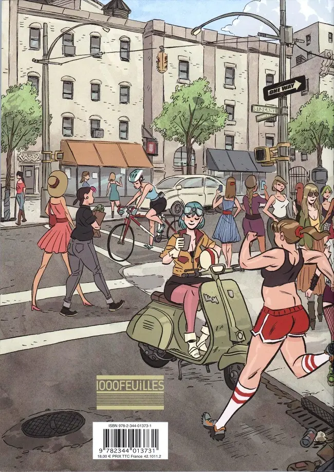Verso de l'album The Cute girl network