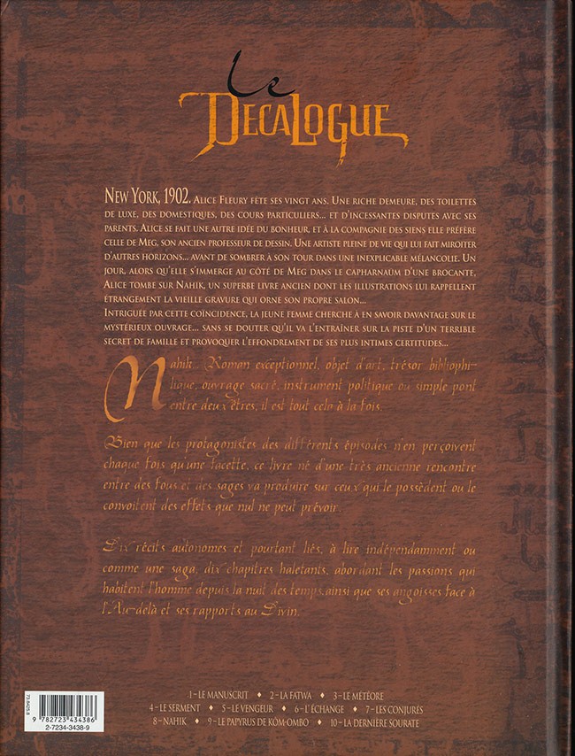 Verso de l'album Le Décalogue Tome 6 L'échange