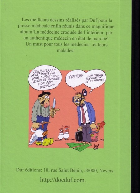 Verso de l'album Docteur !... Fais moi rire !