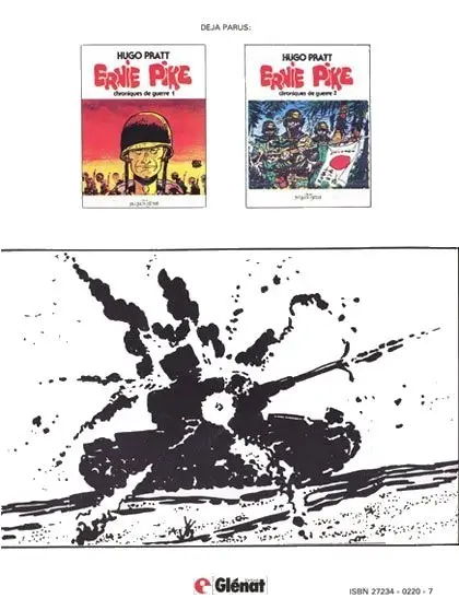 Verso de l'album Ernie Pike 3 Chroniques de guerre 3
