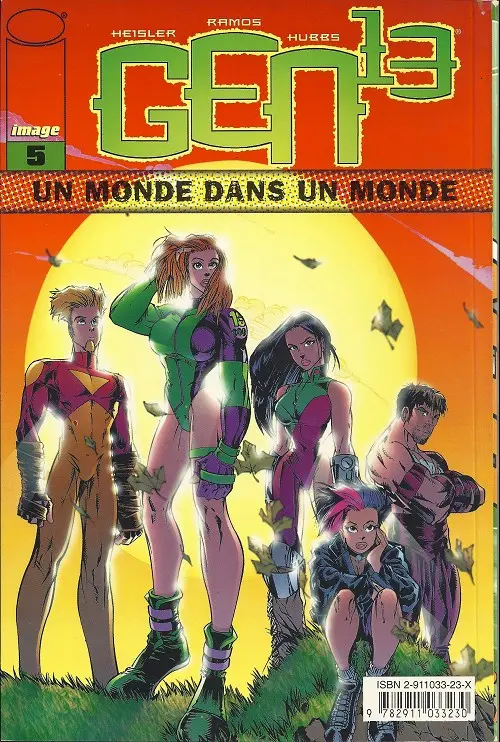Verso de l'album Gen13 Volume 5