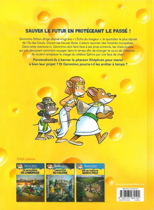 Verso de l'album Geronimo Stilton Tome 4 Le secret du Sphinx