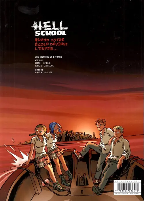 Verso de l'album Hell School Tome 2 Orphelins