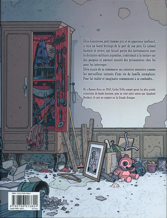 Verso de l'album L'Héritage du Colonel
