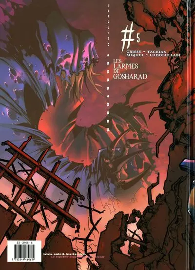 Verso de l'album Kookaburra Universe Tome 5 Les larmes de Gosharad