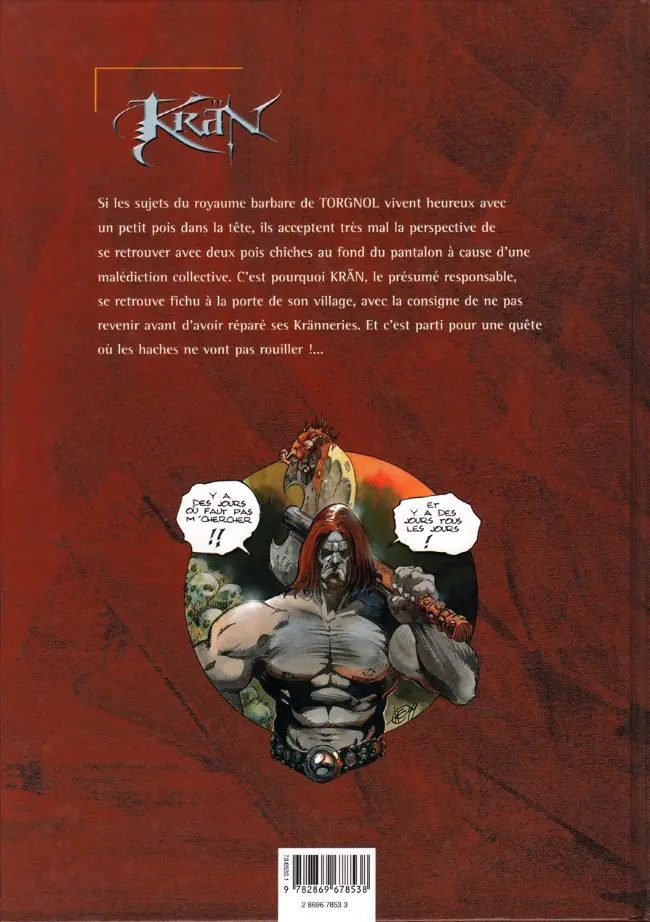 Verso de l'album Krän Tome 1 Les runes de Gartagueul