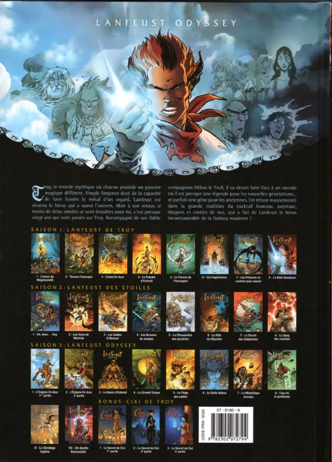 Verso de l'album Lanfeust Odyssey Tome 10 Un destin karaxastin