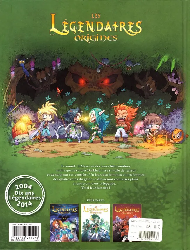 Verso de l'album Les Légendaires - Origines Tome 3 Gryfenfer