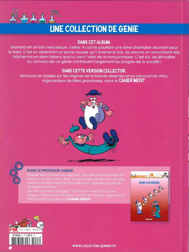 Verso de l'album La Collection Léonard Tome 8 Génie du bal