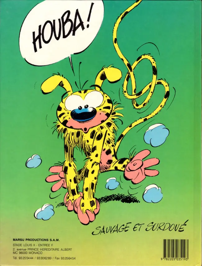 Verso de l'album Marsupilami Tome 1 La queue du marsupilami
