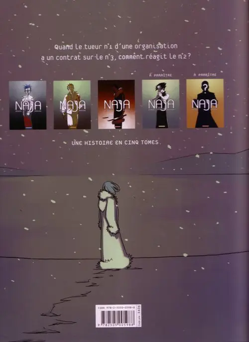 Verso de l'album Naja Tome 3