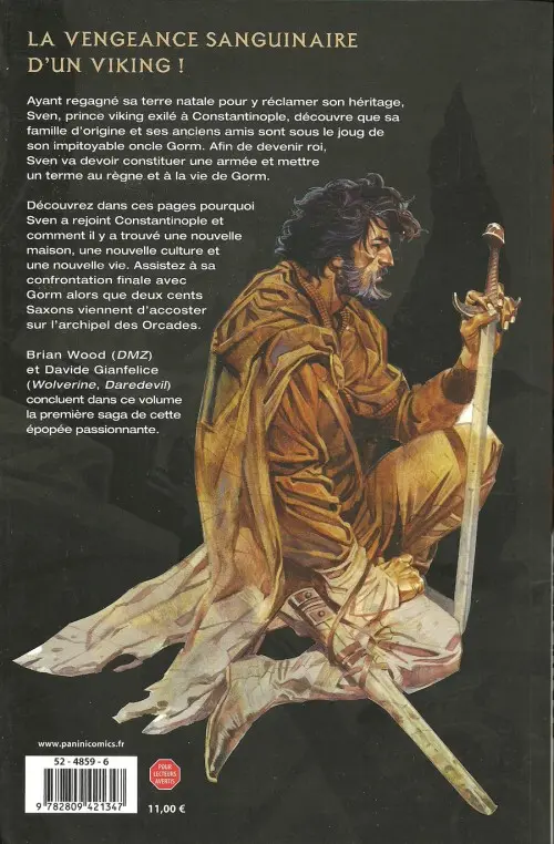 Verso de l'album Northlanders Tome 2 Sven le revenant (2)