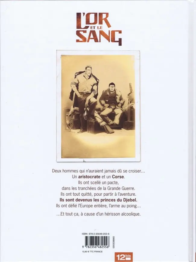 Verso de l'album L'Or et le sang Tome 3 Les Princes du Djebel