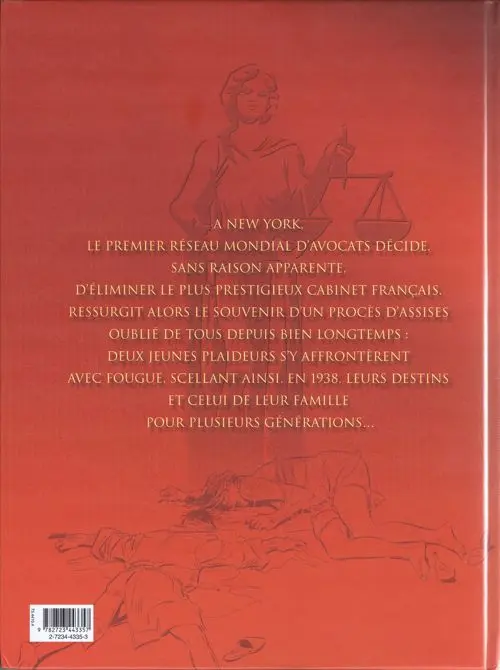 Verso de l'album L'Ordre de Cicéron Tome 1 Le procès