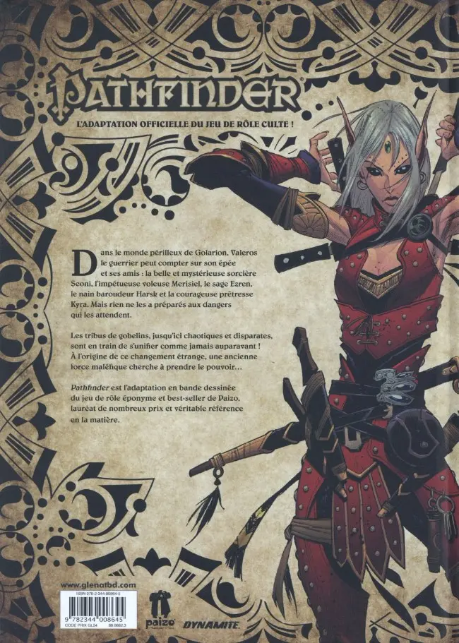 Verso de l'album Pathfinder Tome 1 La Montée des Eaux Troubles