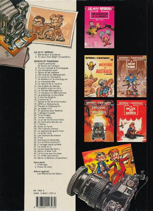 Verso de l'album Le Petit Spirou Tome 1 Dis bonjour à la dame !
