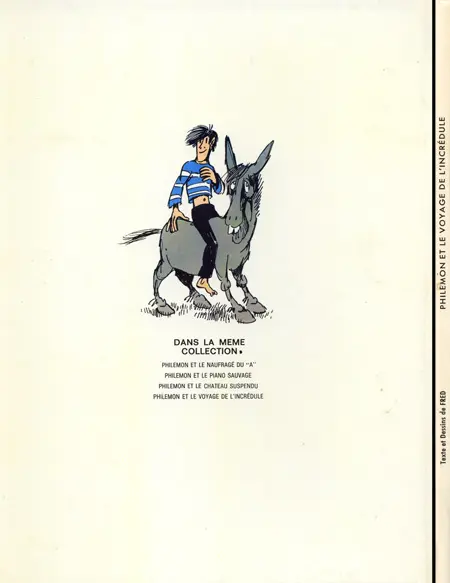 Verso de l'album Philémon Tome 5 Le voyage de l'incrédule