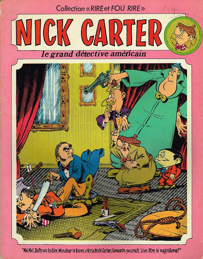 Couverture de l'album Rire et fou rire Nick Carter le grand détective américain