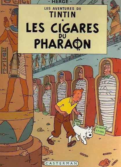 Couverture de l'album Tintin Tome 4 Les cigares du pharaon