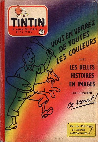 Couverture de l'album Tintin Tome 22 Tintin album du journal (n° 318 à 330)