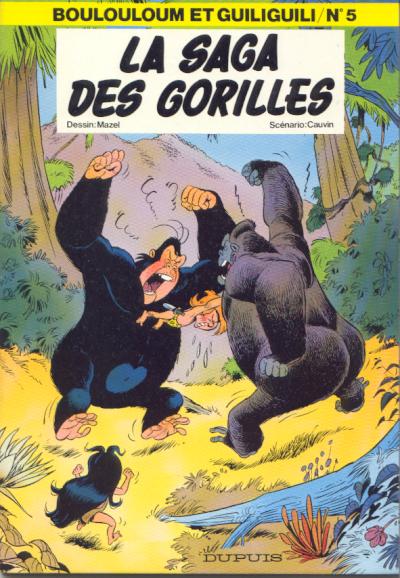 Couverture de l'album Boulouloum et Guiliguili (Les jungles perdues) Tome 5 La saga des gorilles