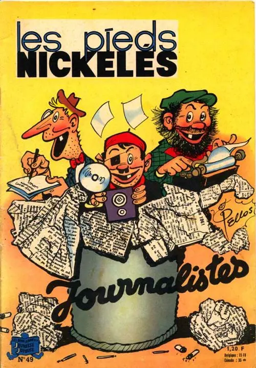Couverture de l'album Les Pieds Nickelés Tome 49 Les Pieds Nickelés journalistes