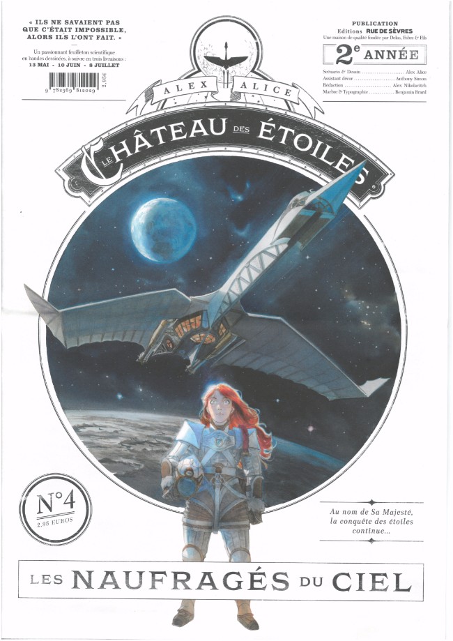 Couverture de l'album Le Château des étoiles N° 4 Les Naufragés du ciel