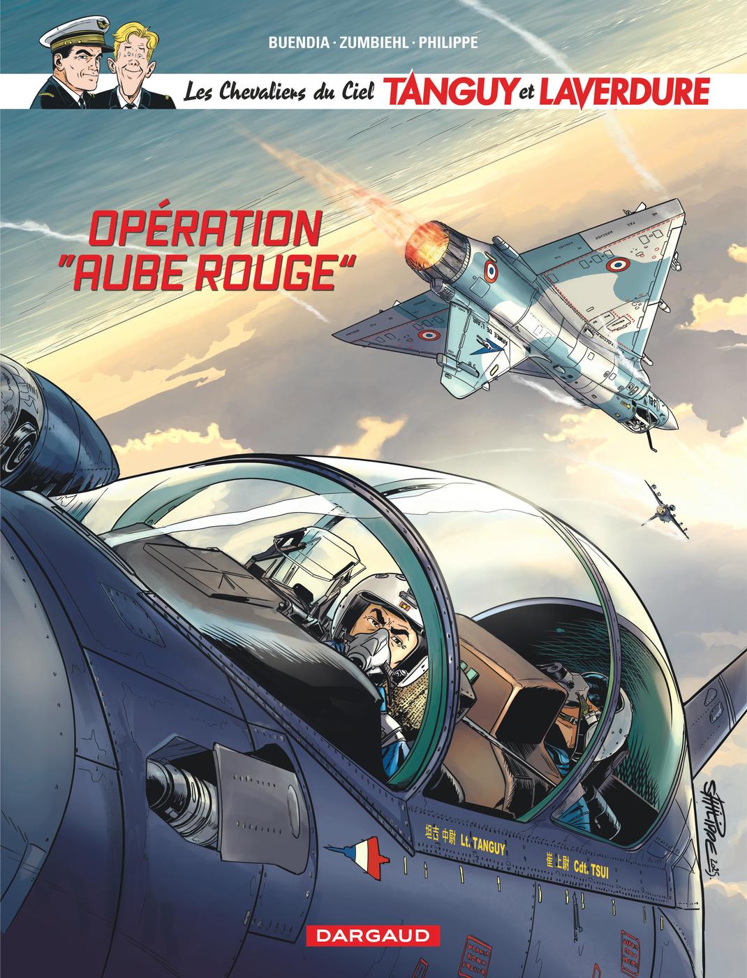Couverture de l'album Les Chevaliers du Ciel Tanguy et Laverdure Tome 13 Opération Aube Rouge