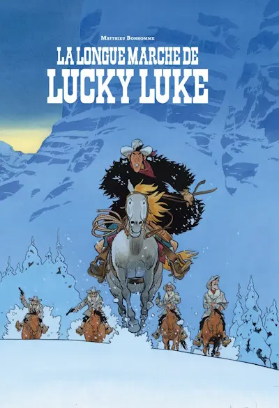 Couverture de l'album Lucky Luke 03 La Longue Marche de Lucky Luke